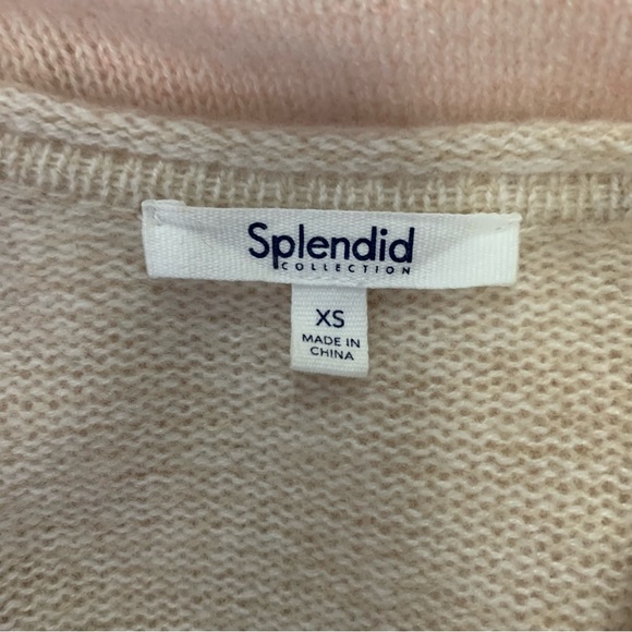 Splendid Collection Women’s Open Front Colorblock 100% Cashmere Cardigan - Picture 9 of 11